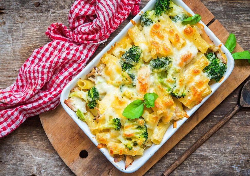 Macarrão com Legumes Gratinado do Divino Fogão