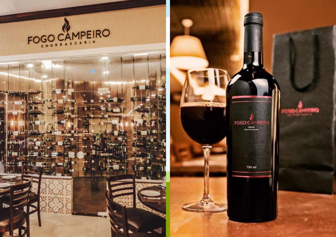 FOGO CAMPEIRO INVESTE NA CARTA DE VINHOS E NA HARMONIZAÇÃO DA BEBIDA COM O CHURRASCO