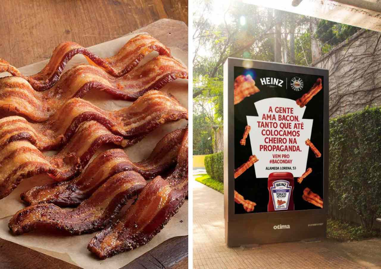 No Bacon Day Heinz coloca cheiro de bacon em tudo