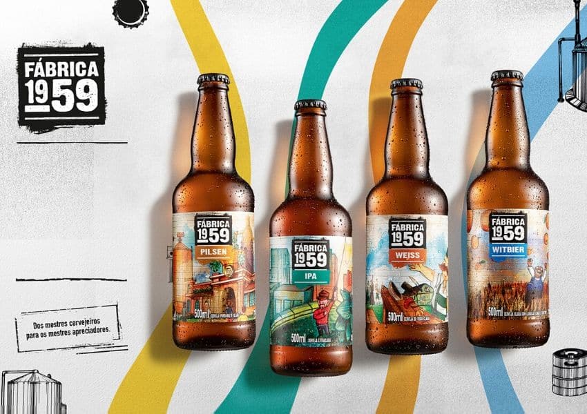 Primeira marca exclusiva da categoria, Fábrica 1959 chega às lojas e e-commerce do Extra e do Pão de Açúcar com os estilos Pilsen, IPA, Witbier e Weiss, trazendo qualidade a preço competitivo