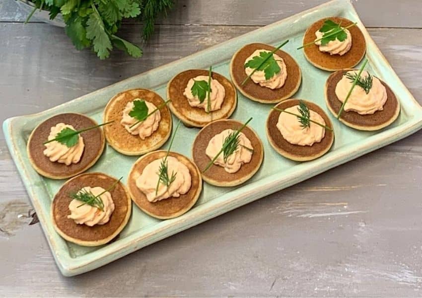 Receita de mini panquecas da Paula Martins