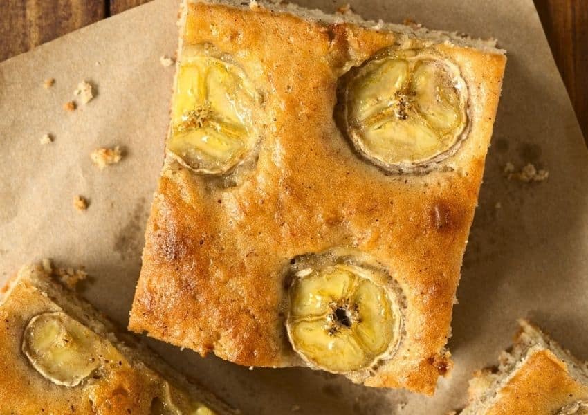 Receita de bolo de Banana com Castanhas