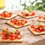 Receita de Bruschetta de Cream Cracker