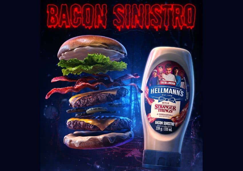 Hellmanns lanca maionese sabor Bacon Sinistro inspirada em Stranger Things