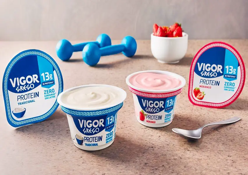 Vigor lança iogurte Grego Protein em dois sabores
