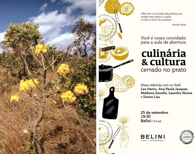 Belini e Cerrado no Prato se unem para série de cursos e jantares Coletivo de chefs vai movimentar o projeto Culinária e Cultura criado pela padaria da 113 Sul