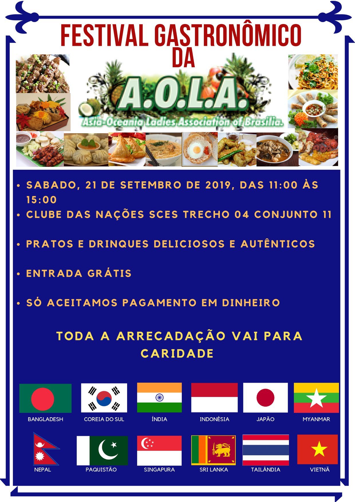Festival Gastronômico da Associação de Senhoras da Ásia-Oceania (AOLA)