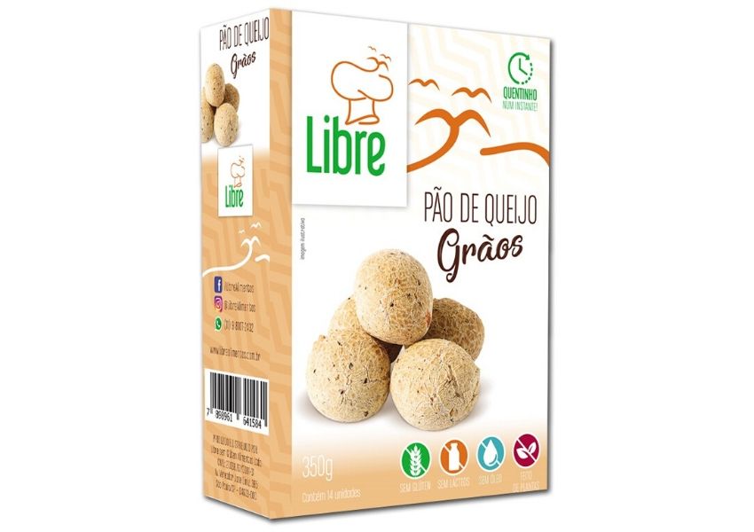 Libre lança Pão de Queijo Grãos sem glúten e lactose