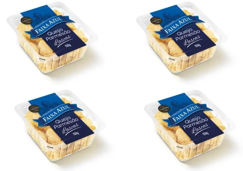Faixa Azul lança versão aperitivo em lascas de seu famoso queijo parmesão