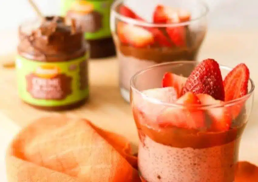 Pudding Chia com Creme de Avela