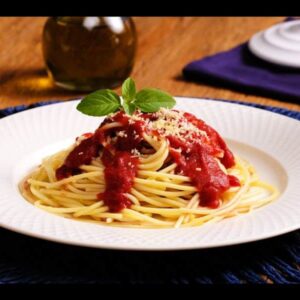 Receita de macarrão sem glúten ao molho sugo