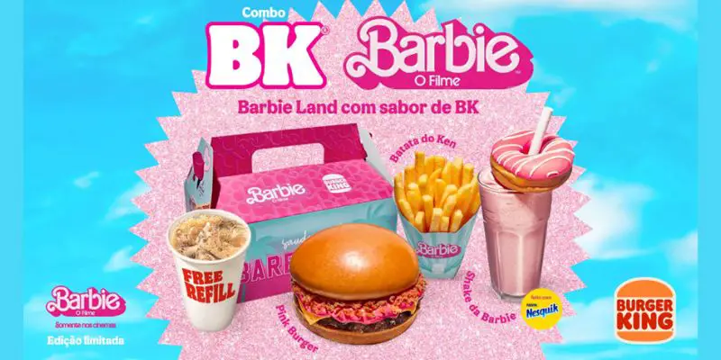 Combo Burger King Barbie O Filme