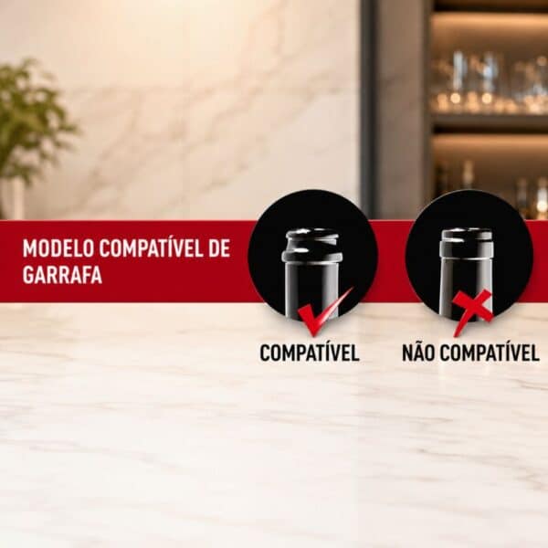 Rolha de Silicone Vedação Perfeita para Espumantes e Vinhos - Imagem 6
