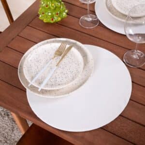 Kit Sousplat Base em MDF com Capa de Tecido Oxford Liso 35cm