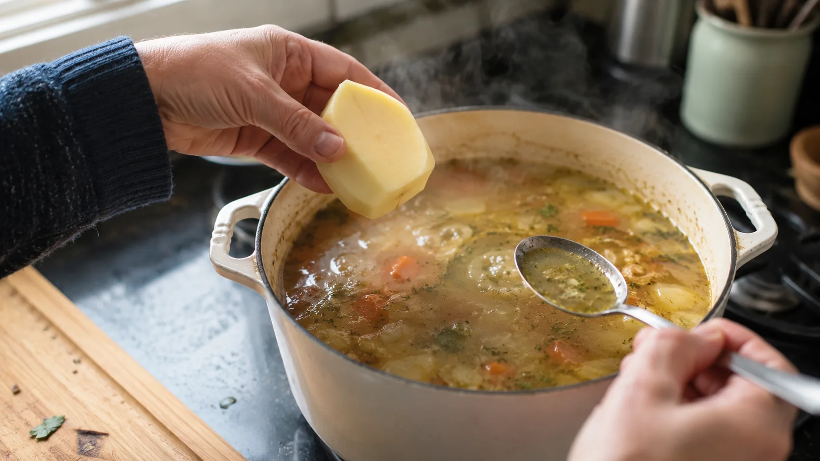 Como Salvar Sopa ou Molho Salgado