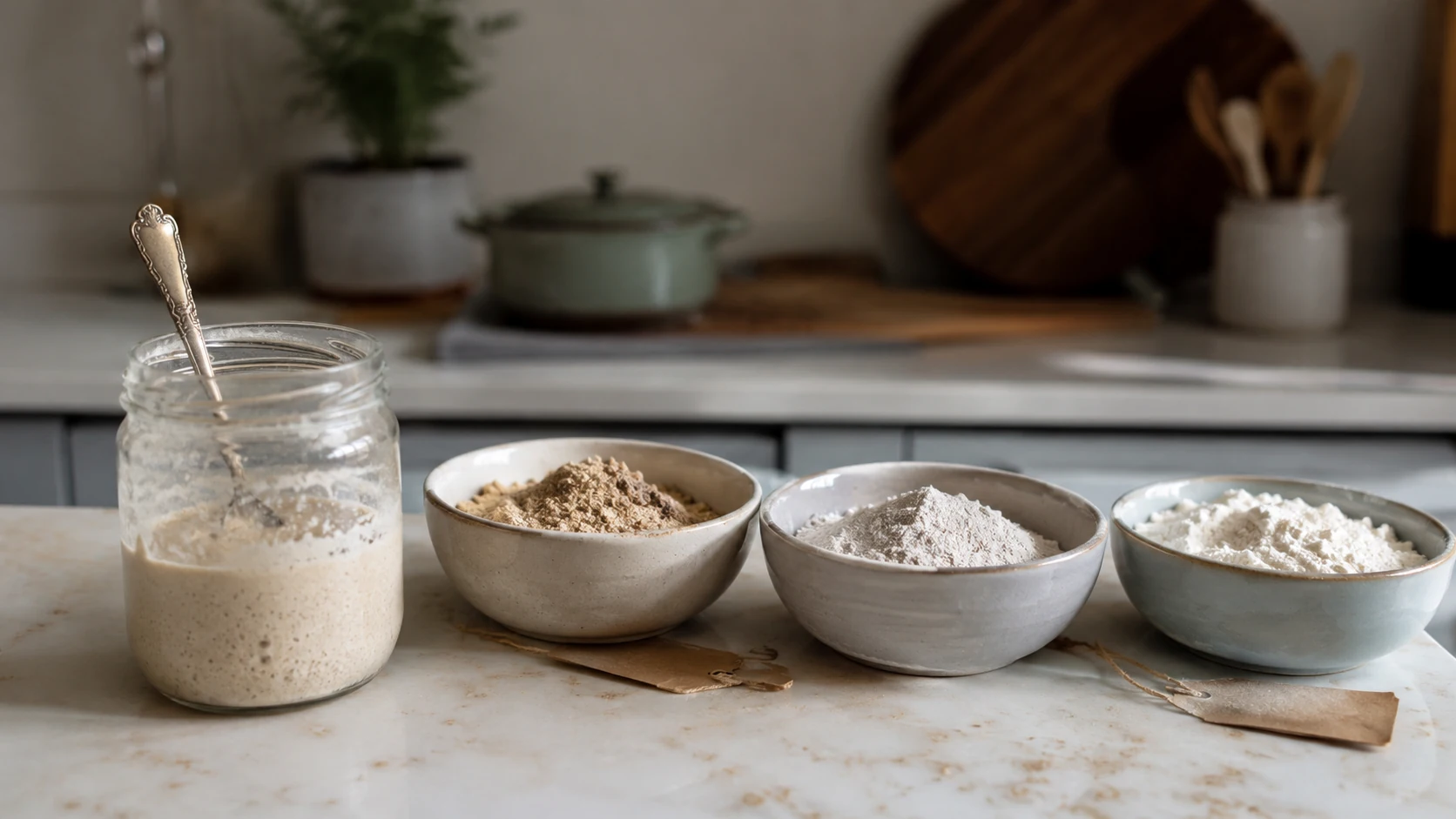 A Melhor Farinha para Alimentar Levain
