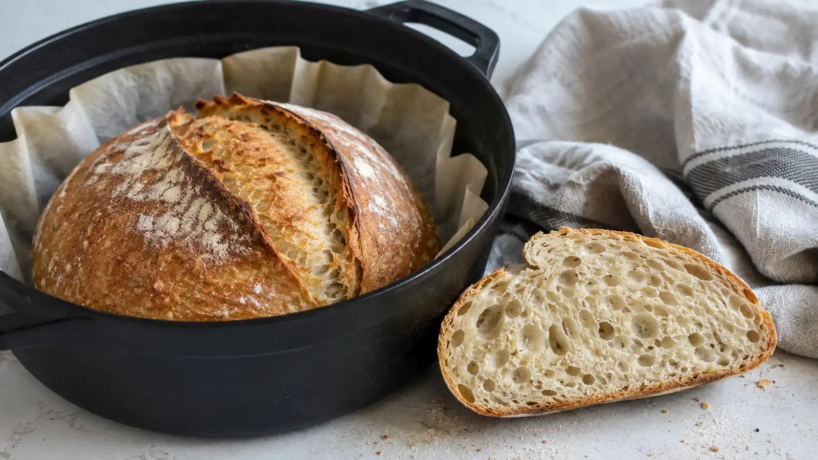 Pão Sourdough Sem Sovar