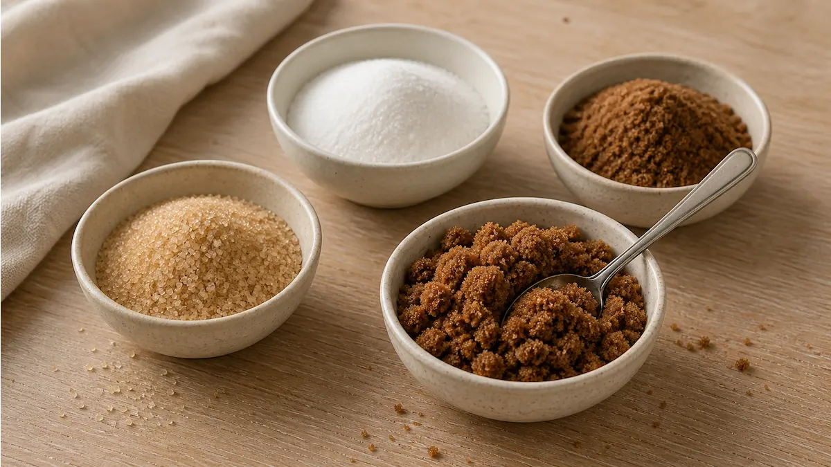 Açúcar Refinado, Mascavo, Demerara e Cristal: Diferenças