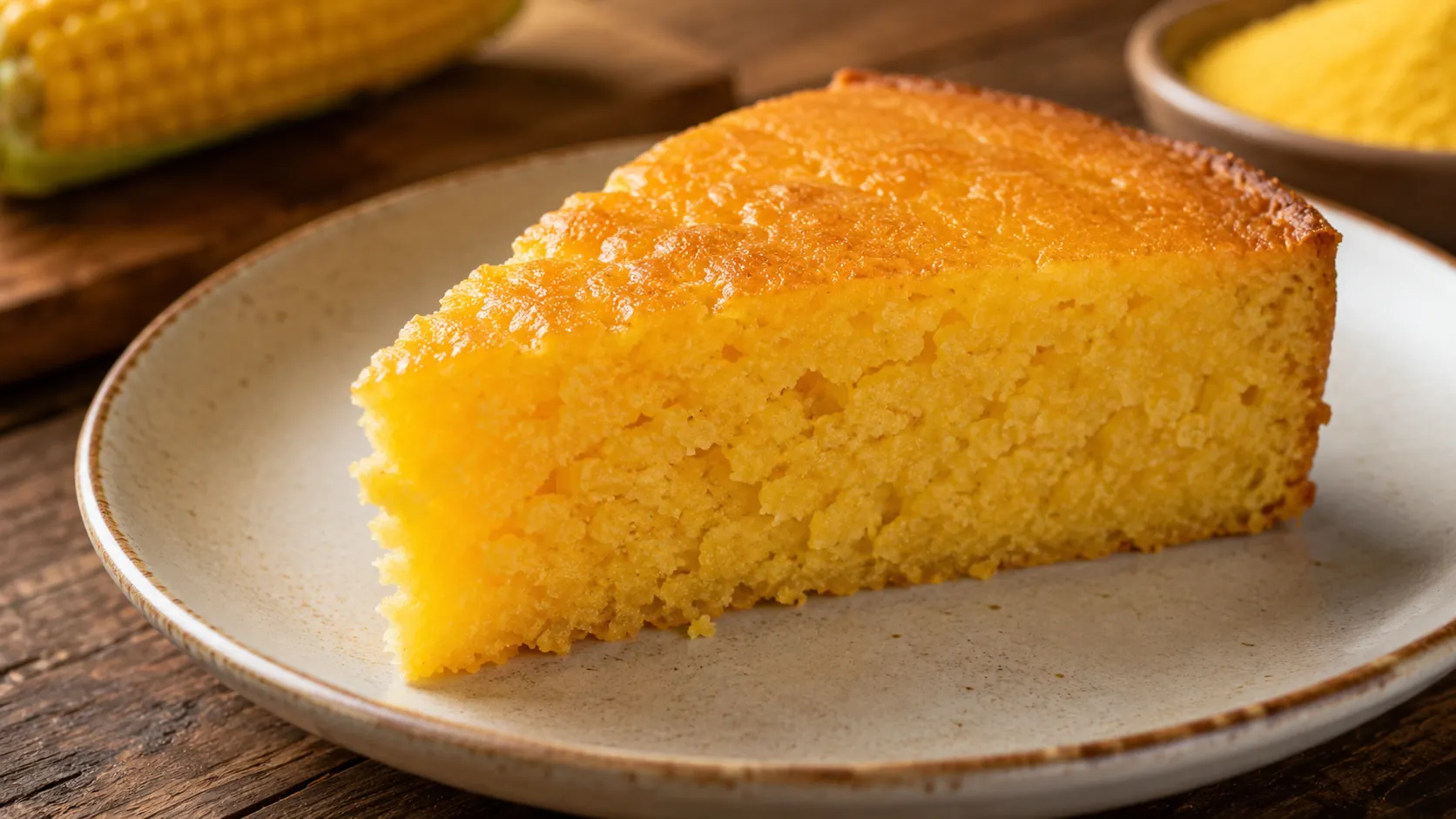 Bolo de Milho Verde Cremoso de Liquidificador
