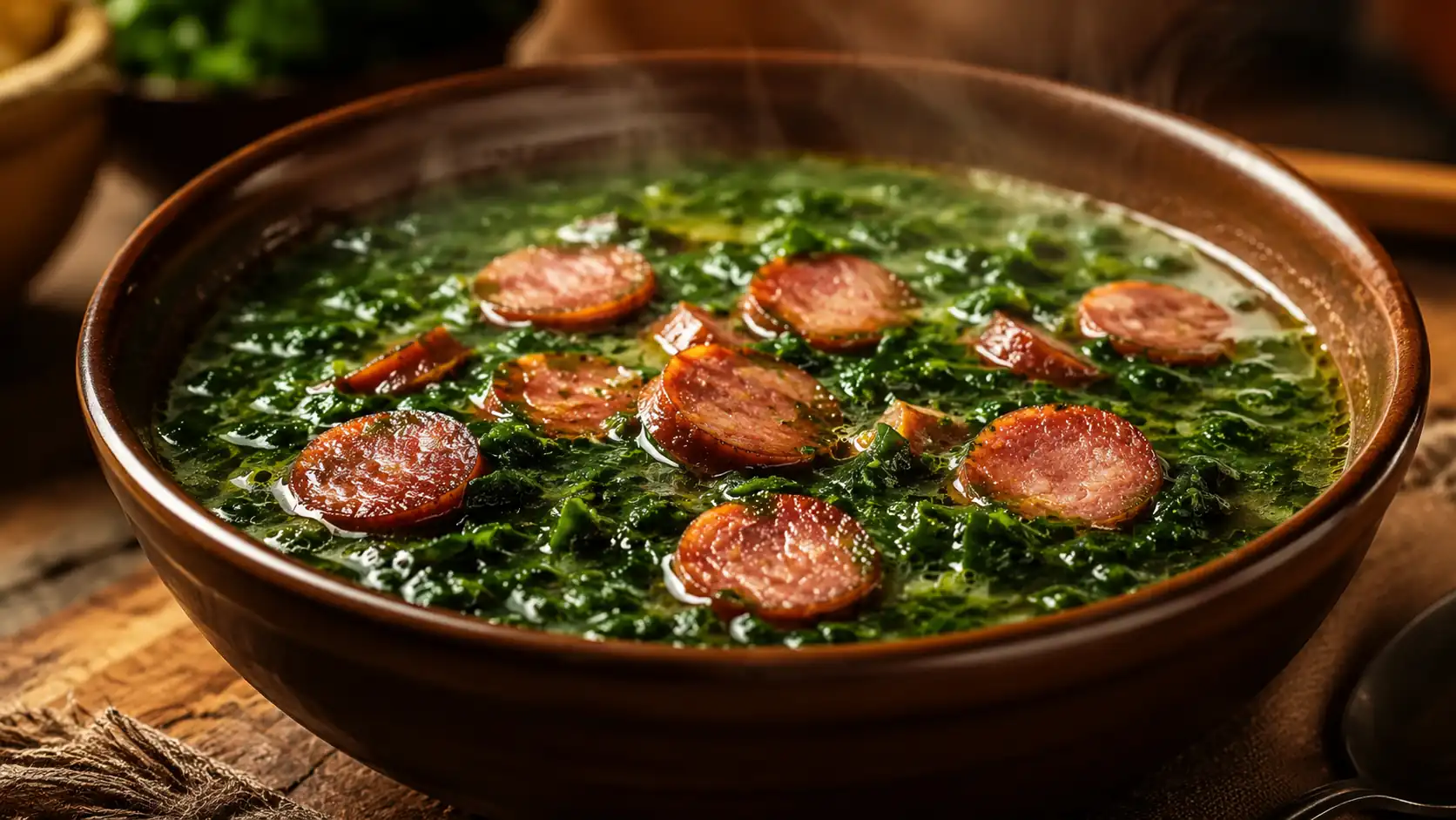 Caldo Verde Perfeito com Linguiça