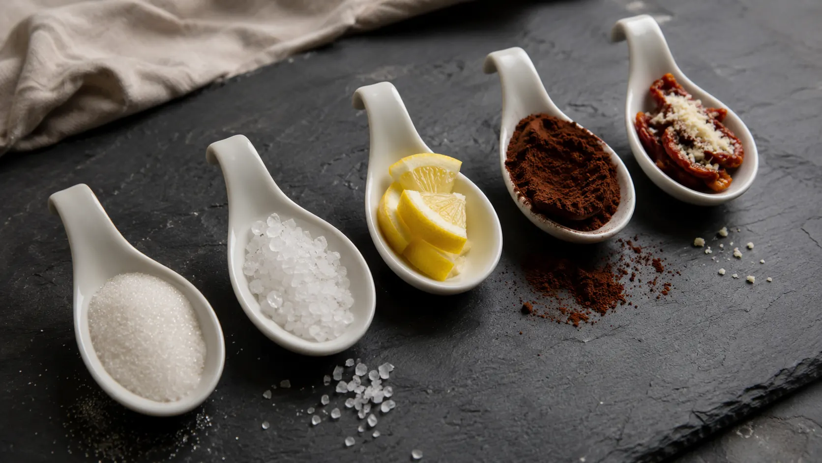 Doce, Salgado, Ácido, Amargo e Umami: Guia dos 5 Gostos