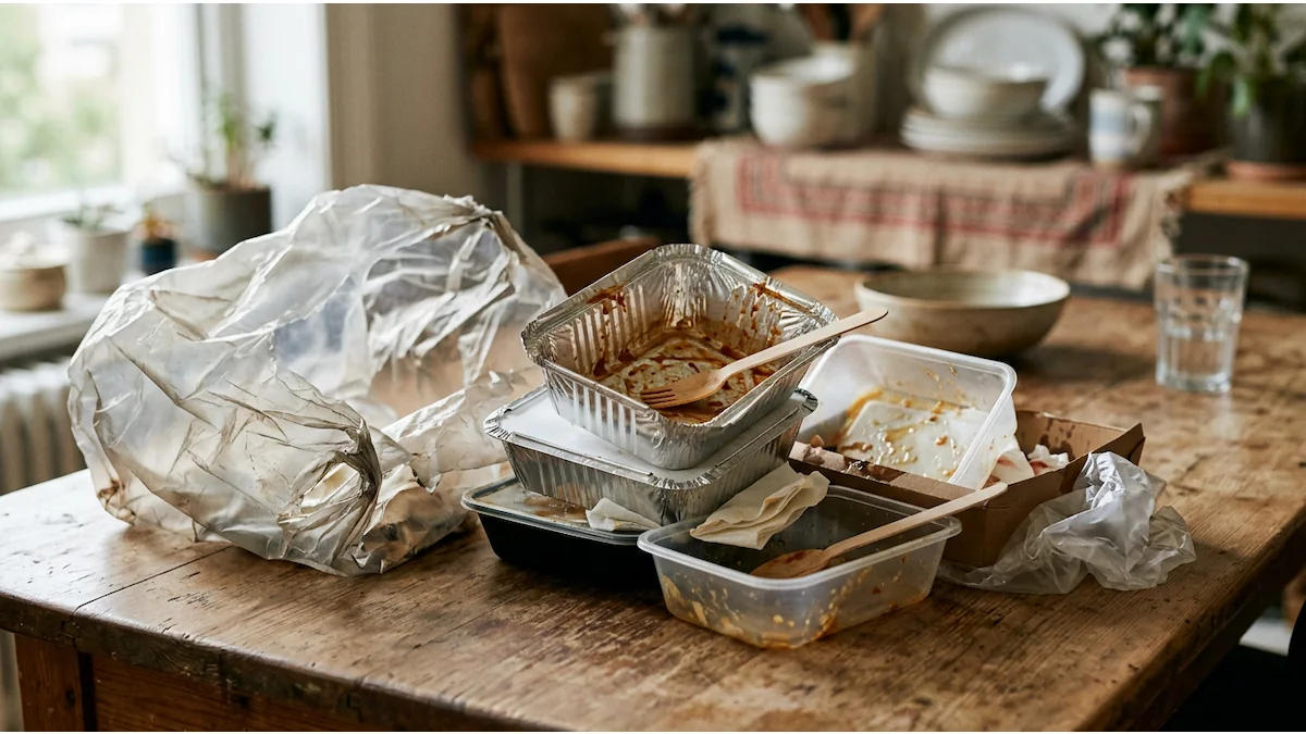 Foto ilustrativa de Embalagens de Delivery: o Impacto Ambiental de Cada Pedido no 3 Talheres