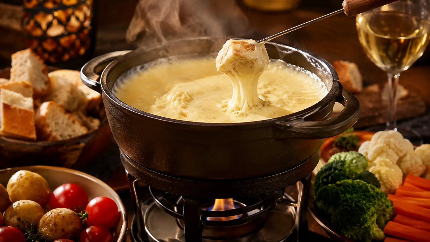 Fondue de Queijo para Fazer em Casa