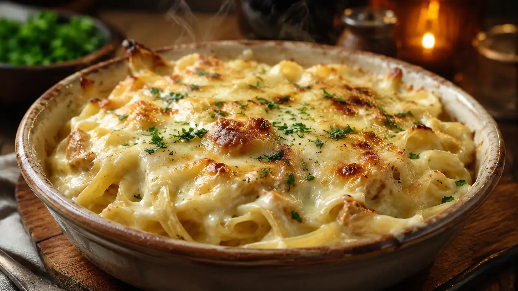 Macarrão ao Molho Branco Cremoso