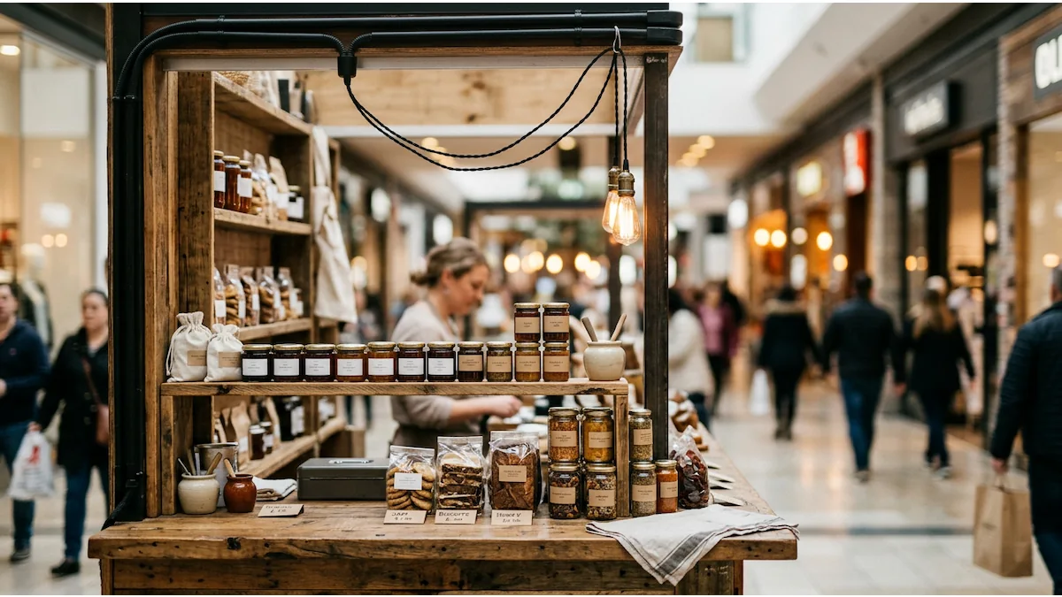 Foto ilustrativa de Quiosques de Shopping: a Nova Vitrine das Marcas Pequenas no 3 Talheres