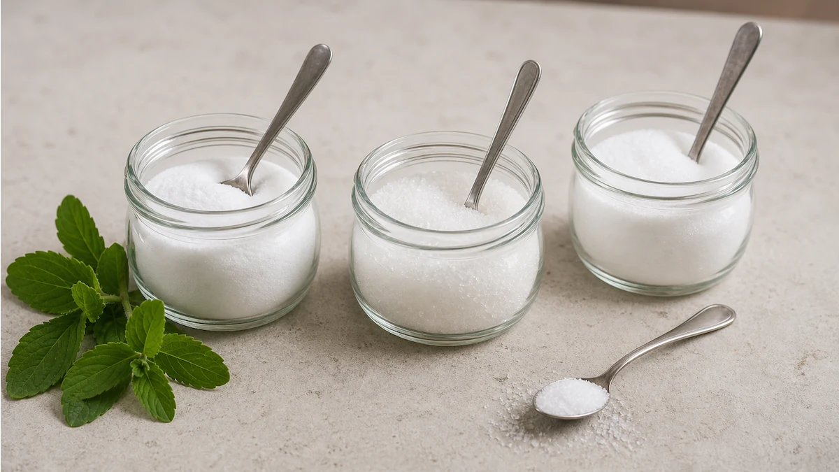 3 Talheres Stévia, Xilitol e Eritritol: Diferenças e Como Usar